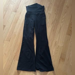 Offline by Aerie, Black, Medium, Fold-over waistband leggings, Flared.